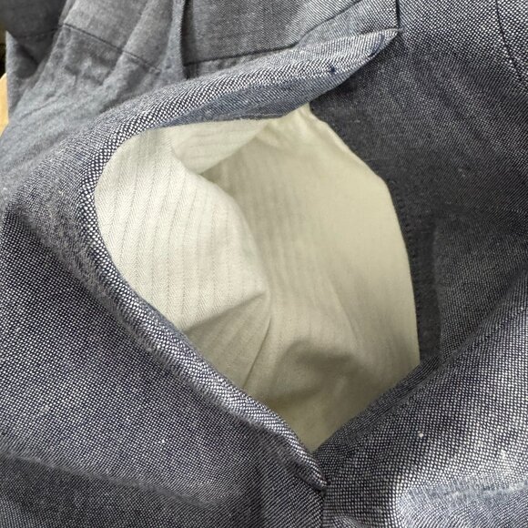 J. Crew Ludlow Baird Mcnutt Slim Pant 32 Irish Cotton Linen Blue NWT PT-2554 - Picture 5 of 12